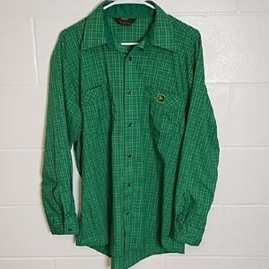 Vintage John Deere Lightweight Snap Down Shirt